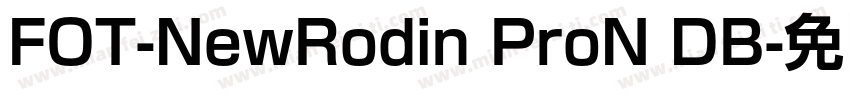 FOT-NewRodin ProN DB字体转换